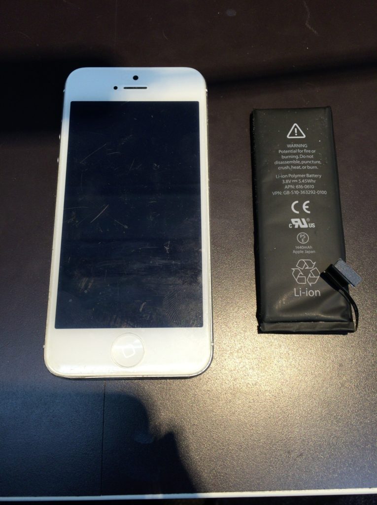 iphone5 バッテリー交換